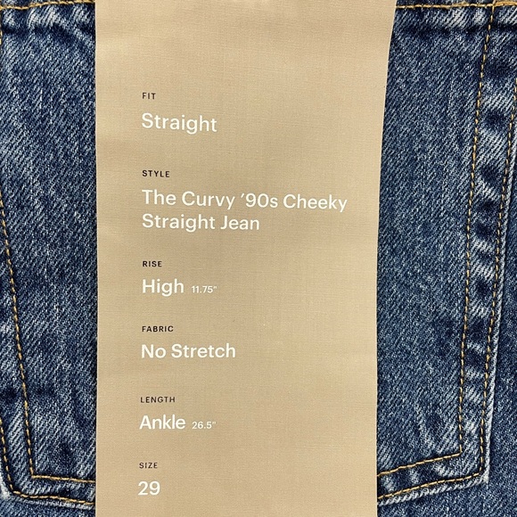 Everlane button fly jeans ankle length size 29 NWT - Picture 6 of 8